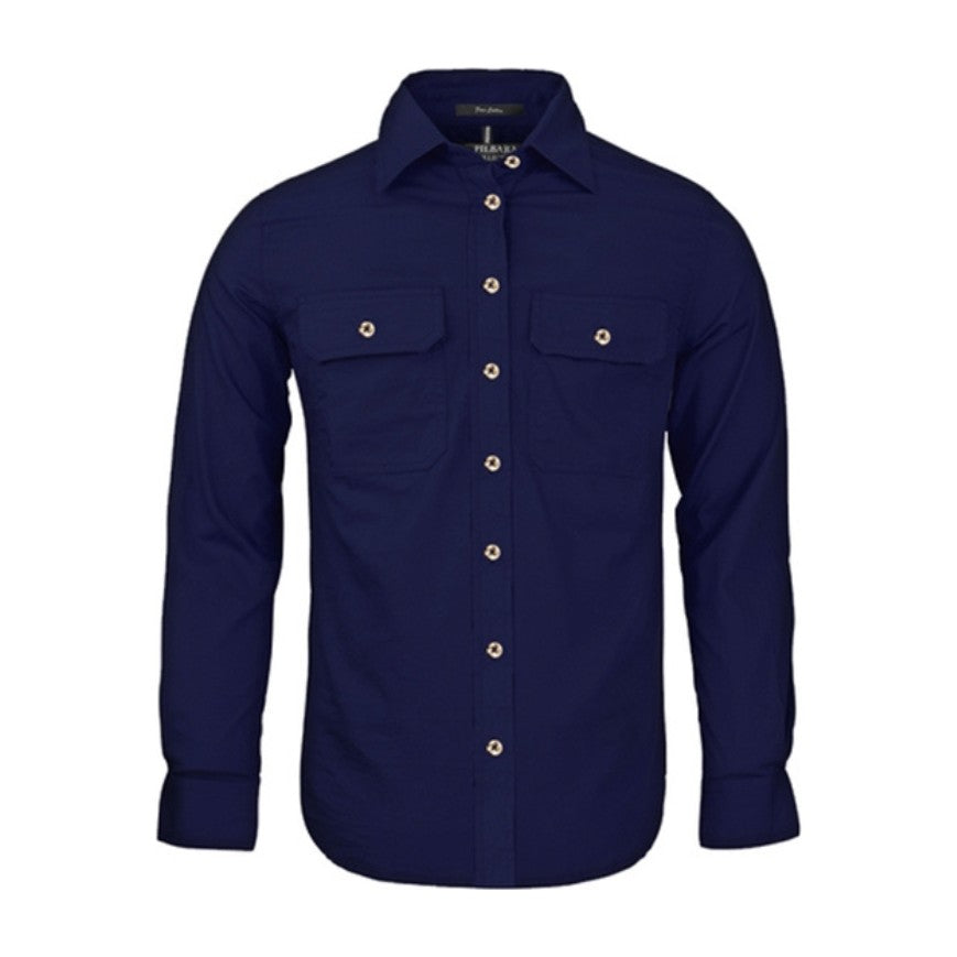 Pilbara Womens Open Front Long Sleeve Shirt RM600BT