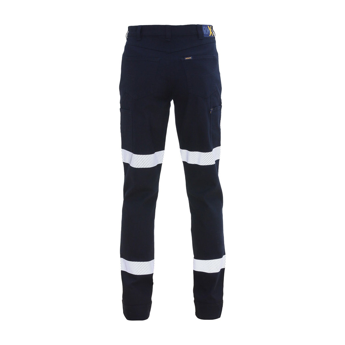 RMX Flexible Fit Utility Trousers Reflective RMX001R in Dark Navy, back view