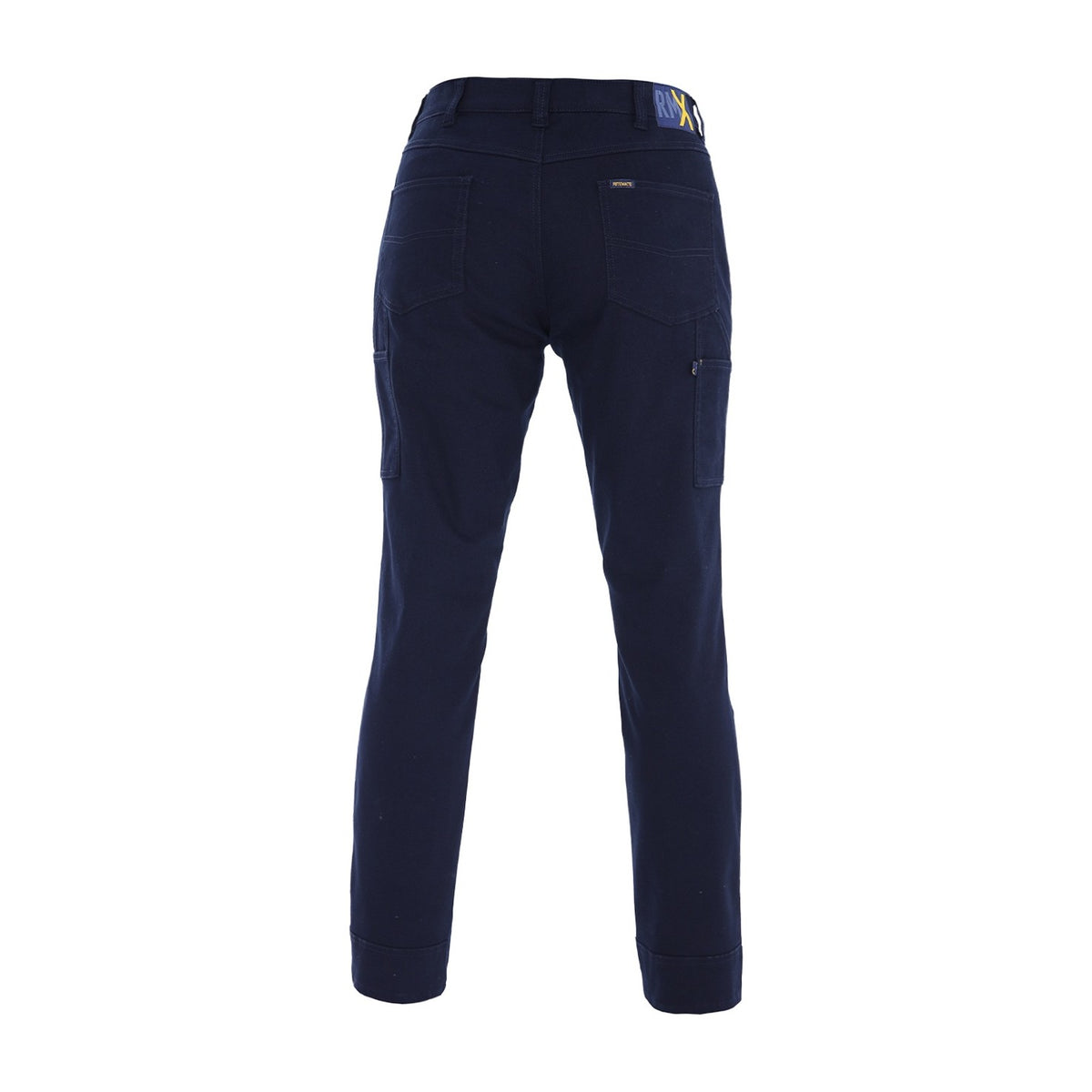 RMX Womens Flexible Fit Utility Trousers RMX018 in Dark Navy, back view