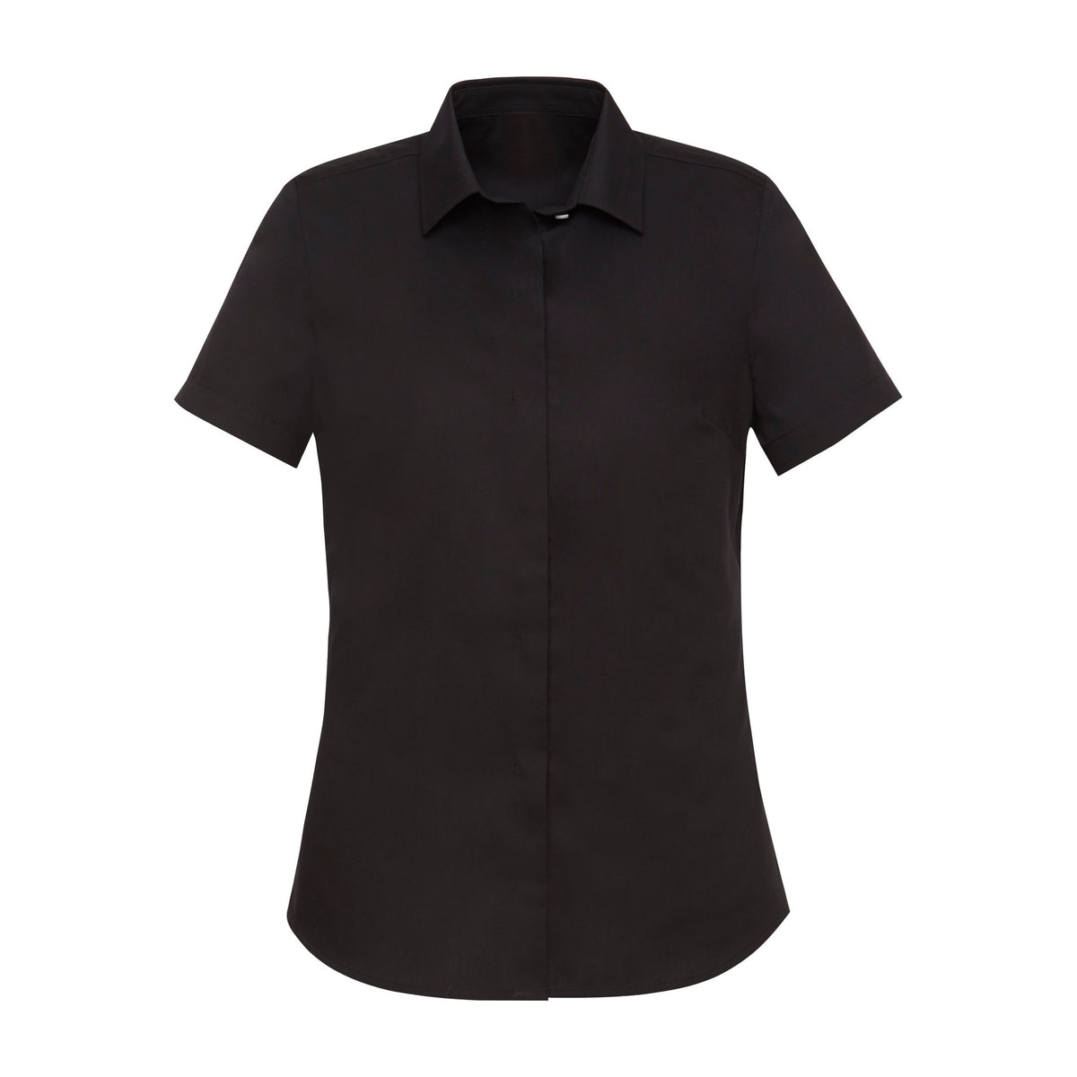 Biz Corporates Charlie Womens Short Sleeve Shirt RS968LS in Black