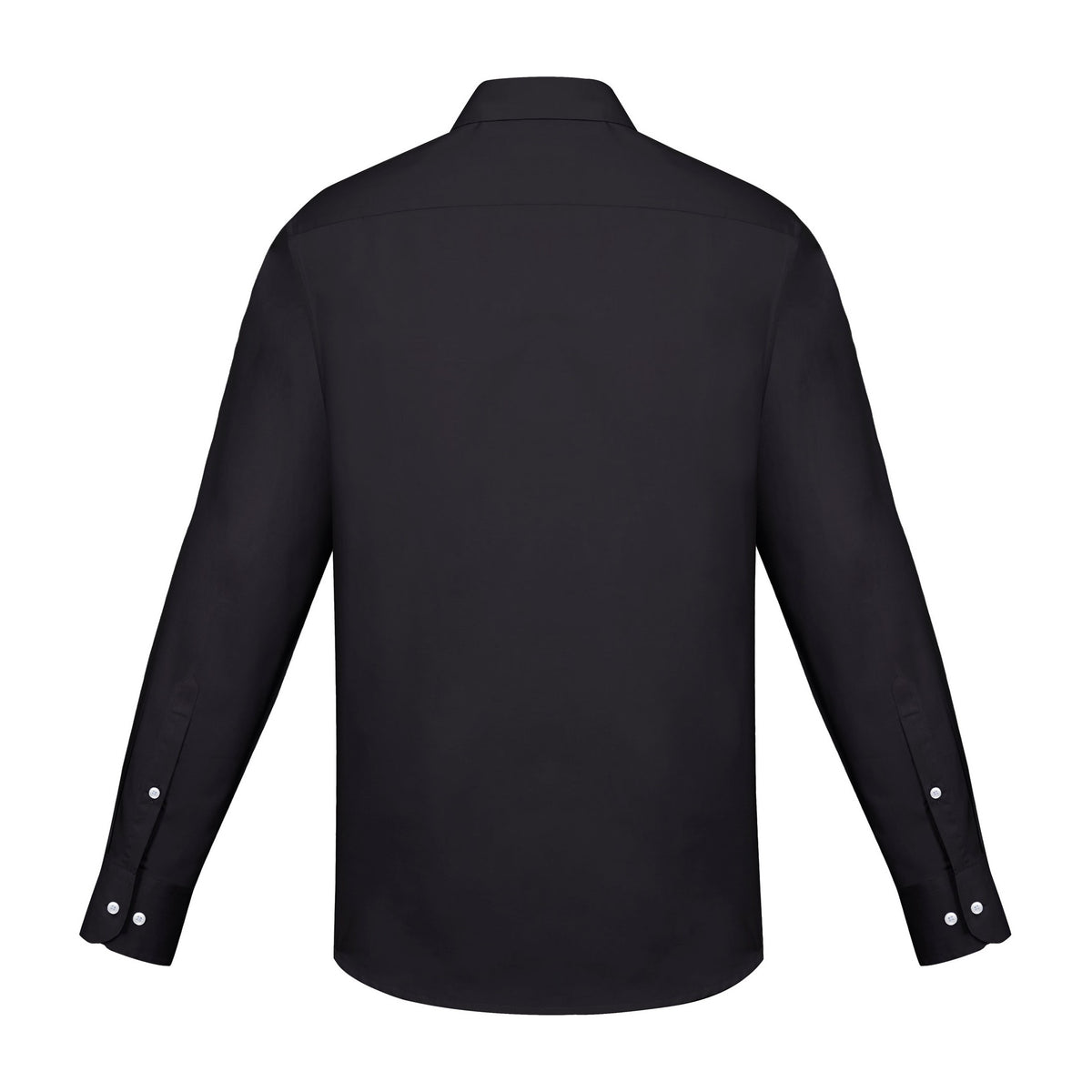 Biz Corporates Charlie Mens Slim Fit Long Sleeve Shirt RS969ML in Black, view 2