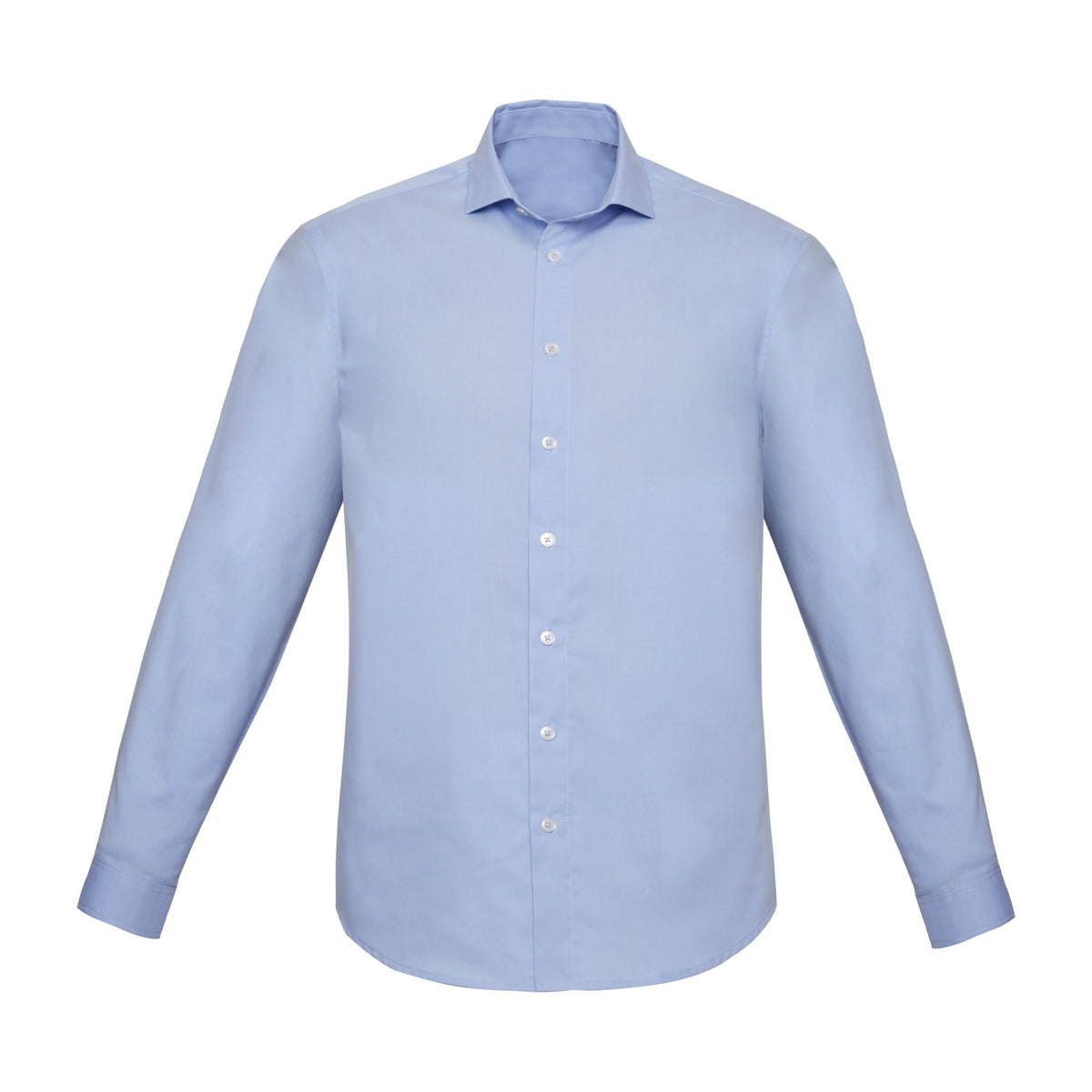 Biz Corporates Charlie Mens Slim Fit Long Sleeve Shirt RS969ML in Blue Chambray