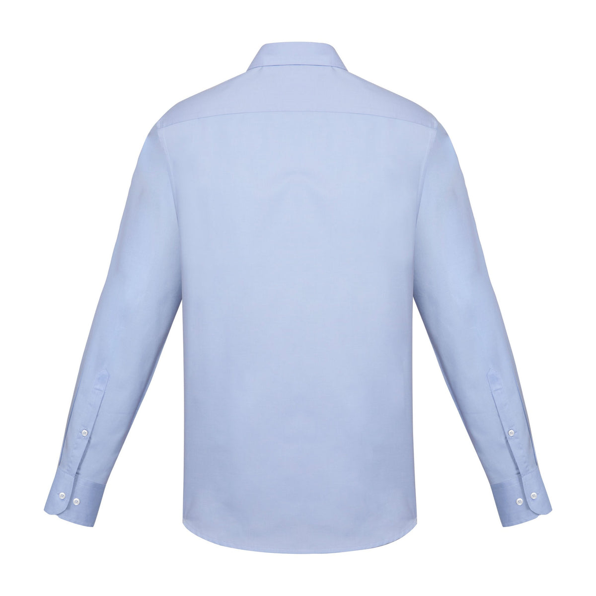 Biz Corporates Charlie Mens Slim Fit Long Sleeve Shirt RS969ML in Blue Chambray, view 2