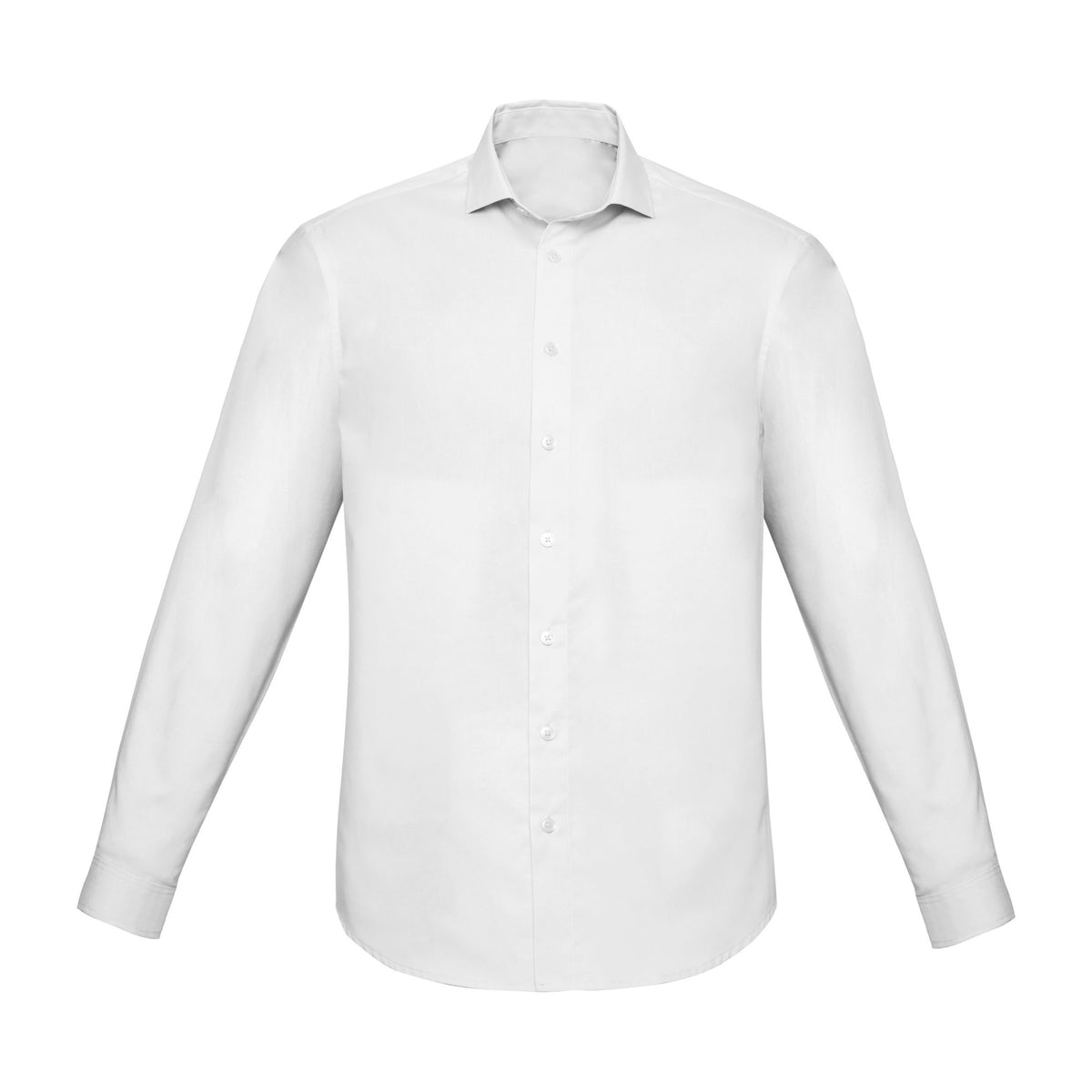 Biz Corporates Charlie Mens Slim Fit Long Sleeve Shirt RS969ML in White