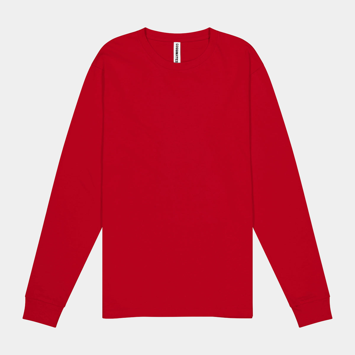 GOODMATES Womens Basis Long Sleeve Tee X1002W in Red