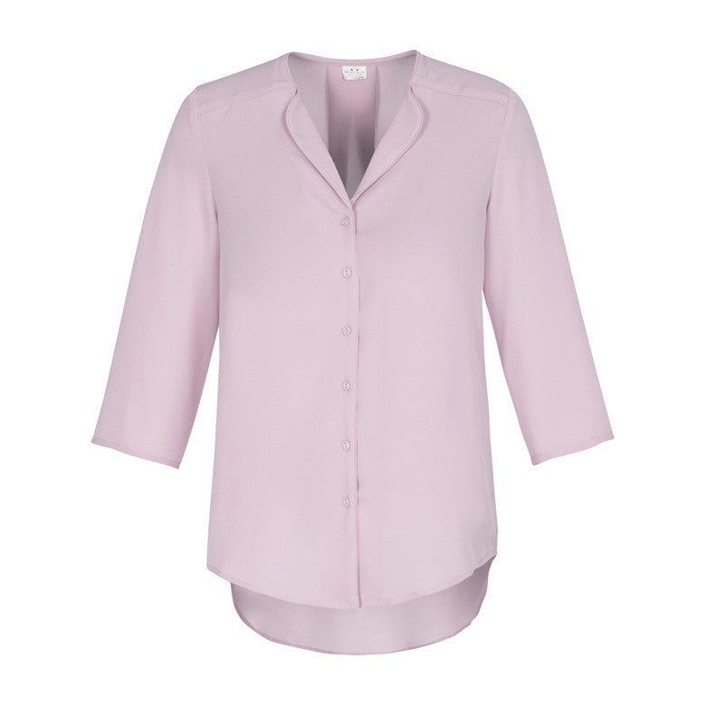 Biz Lily Womens Longline Blouse S015LT in Amethyst
