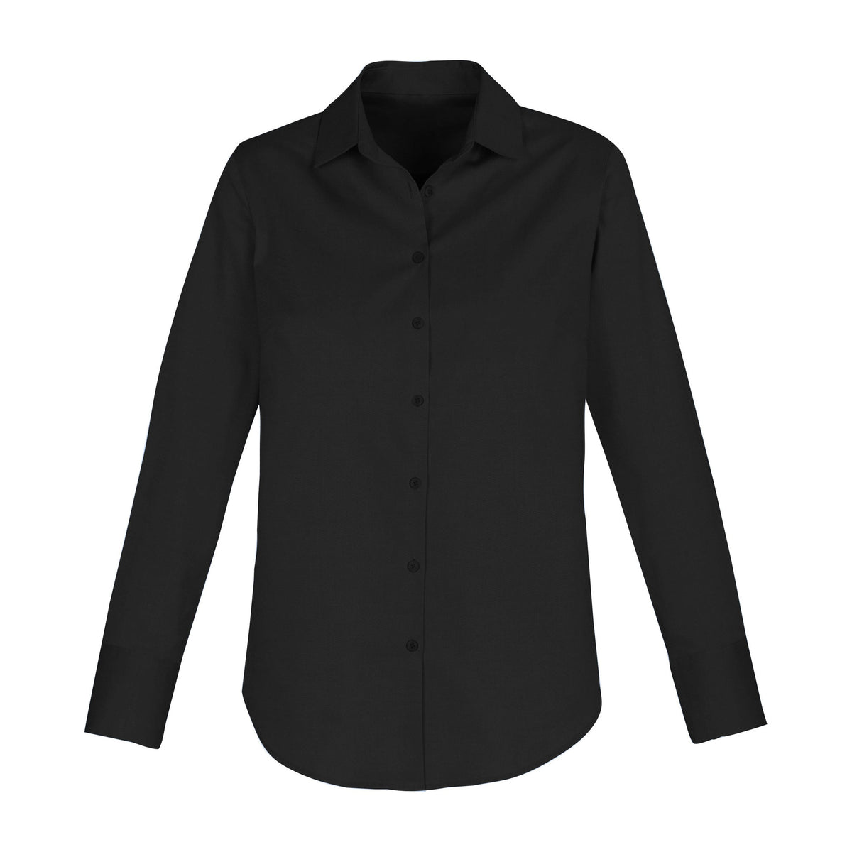 Biz Camden Womens Long Sleeve Shirt S016LL in Black