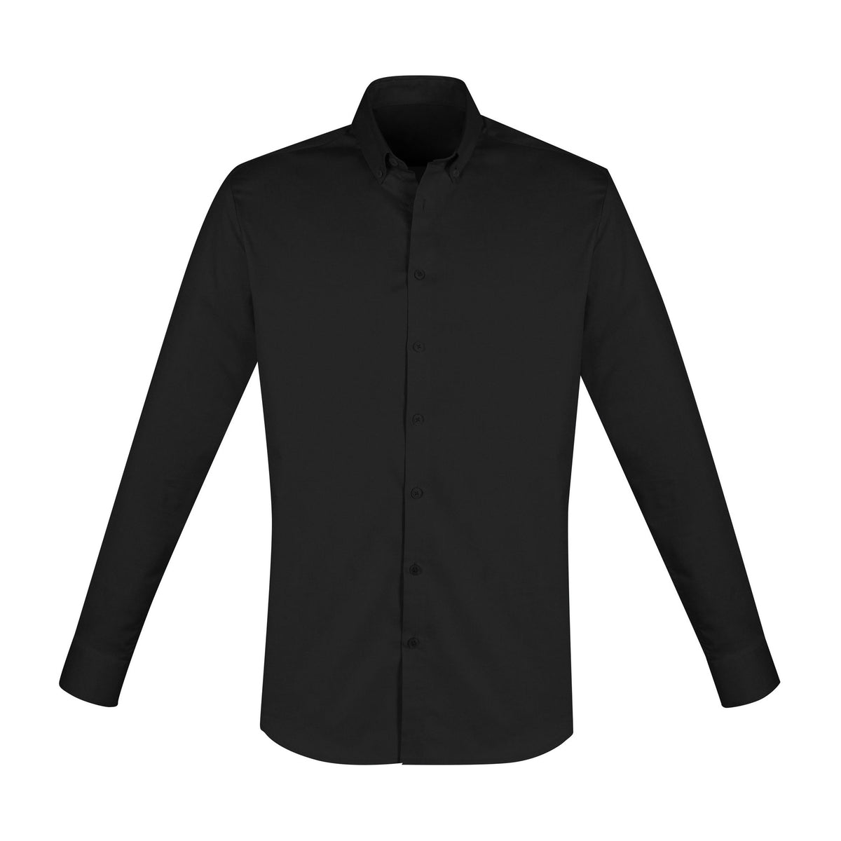 Biz Camden Mens Long Sleeve Shirt S016ML in Black