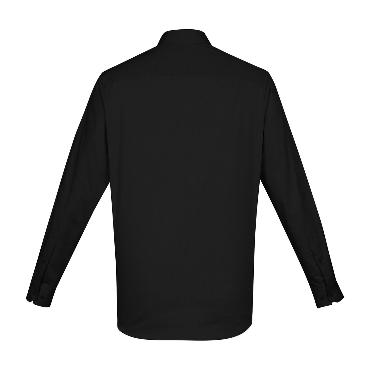 Biz Camden Mens Long Sleeve Shirt S016ML in Black, view 2
