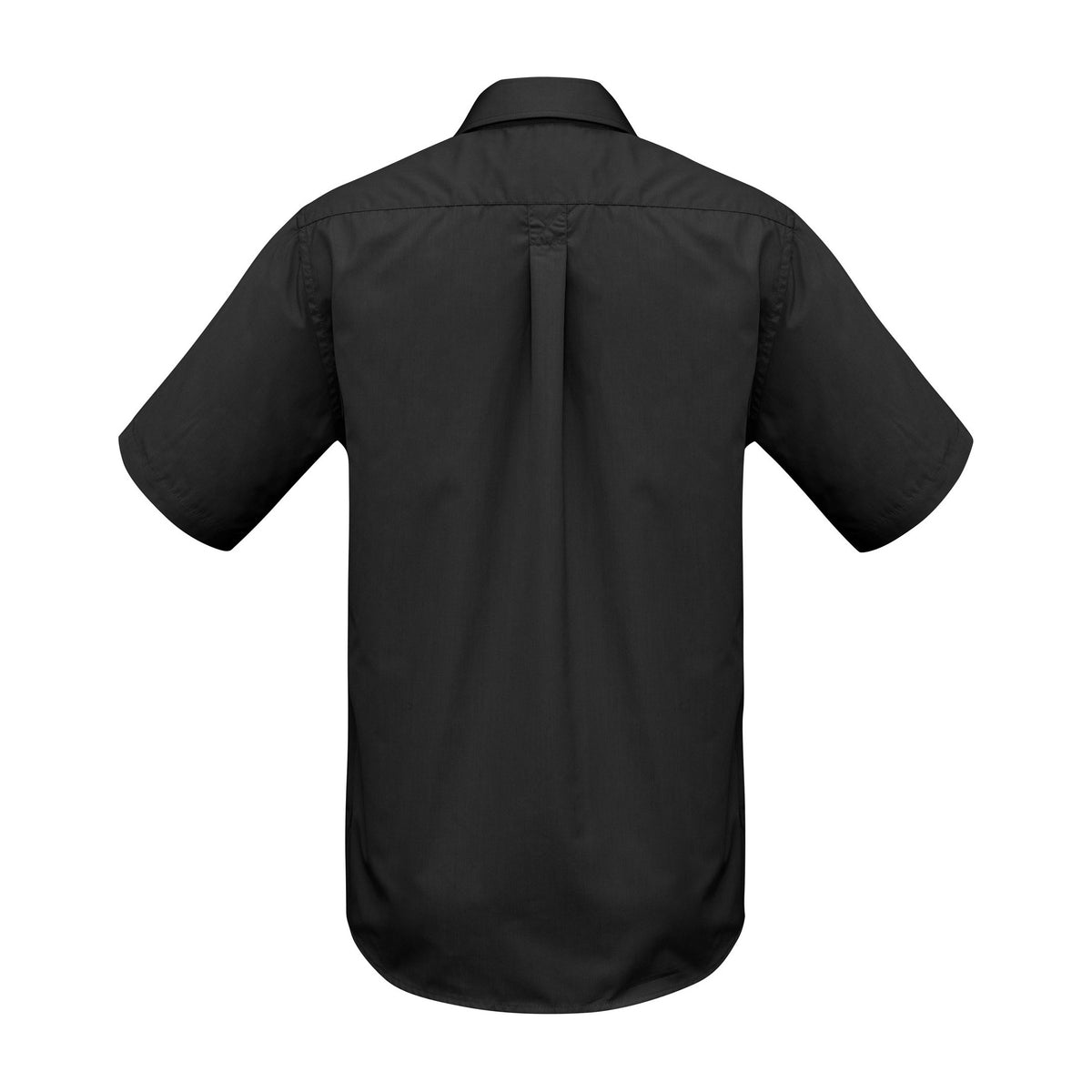 Biz Base Mens Short Sleeve Shirt S10512 in Black, view 2