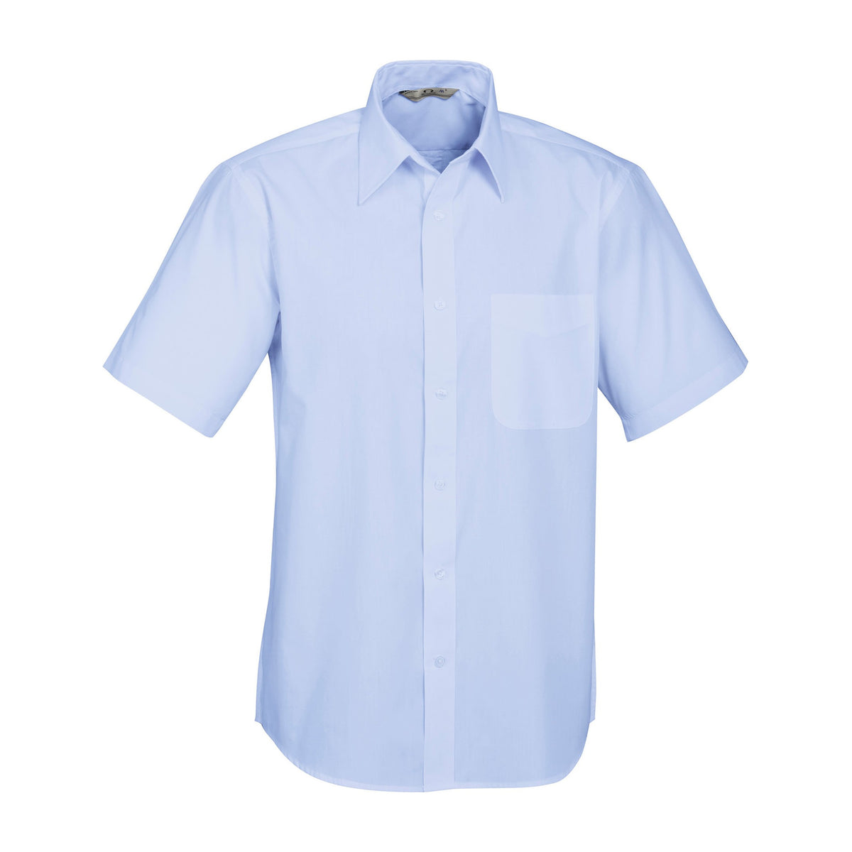 Biz Base Mens Short Sleeve Shirt S10512 in Blue