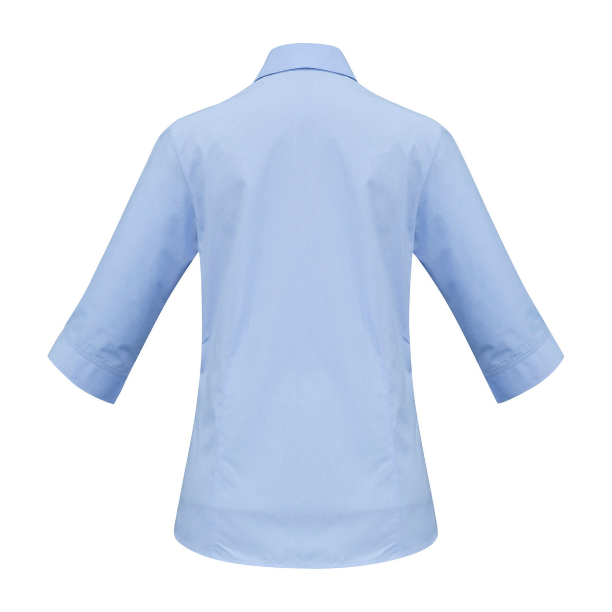 Biz Base Womens 3/4 Sleeve Shirt S10521 in Blue, view 2
