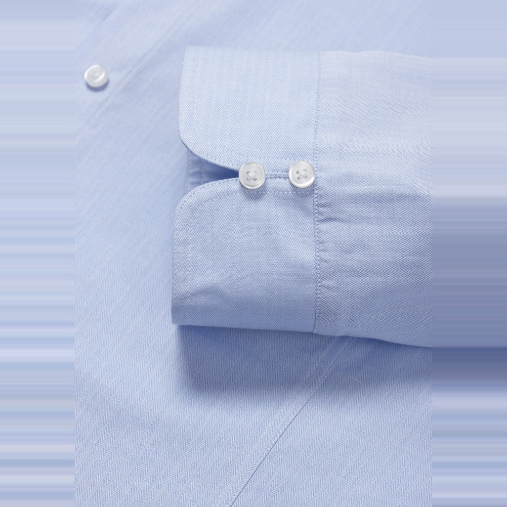 Biz Luxe Womens Long Sleeve Shirt S118LL in Blue, view 3