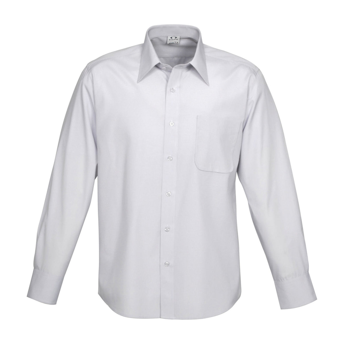 Biz Ambassador Mens Long Sleeve Shirt S29510 in Silver Grey