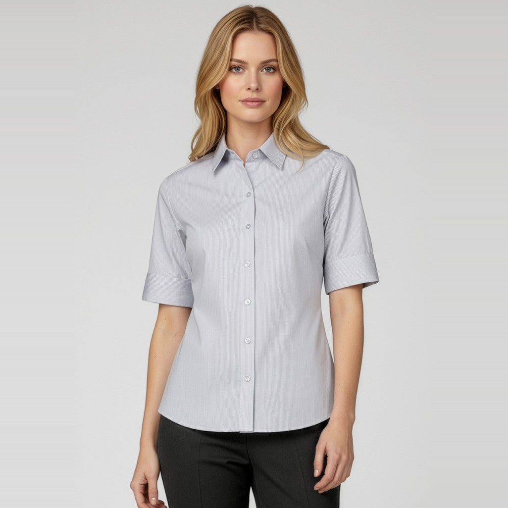 Biz Ambassador Womens Short Sleeve S29522, worn by model