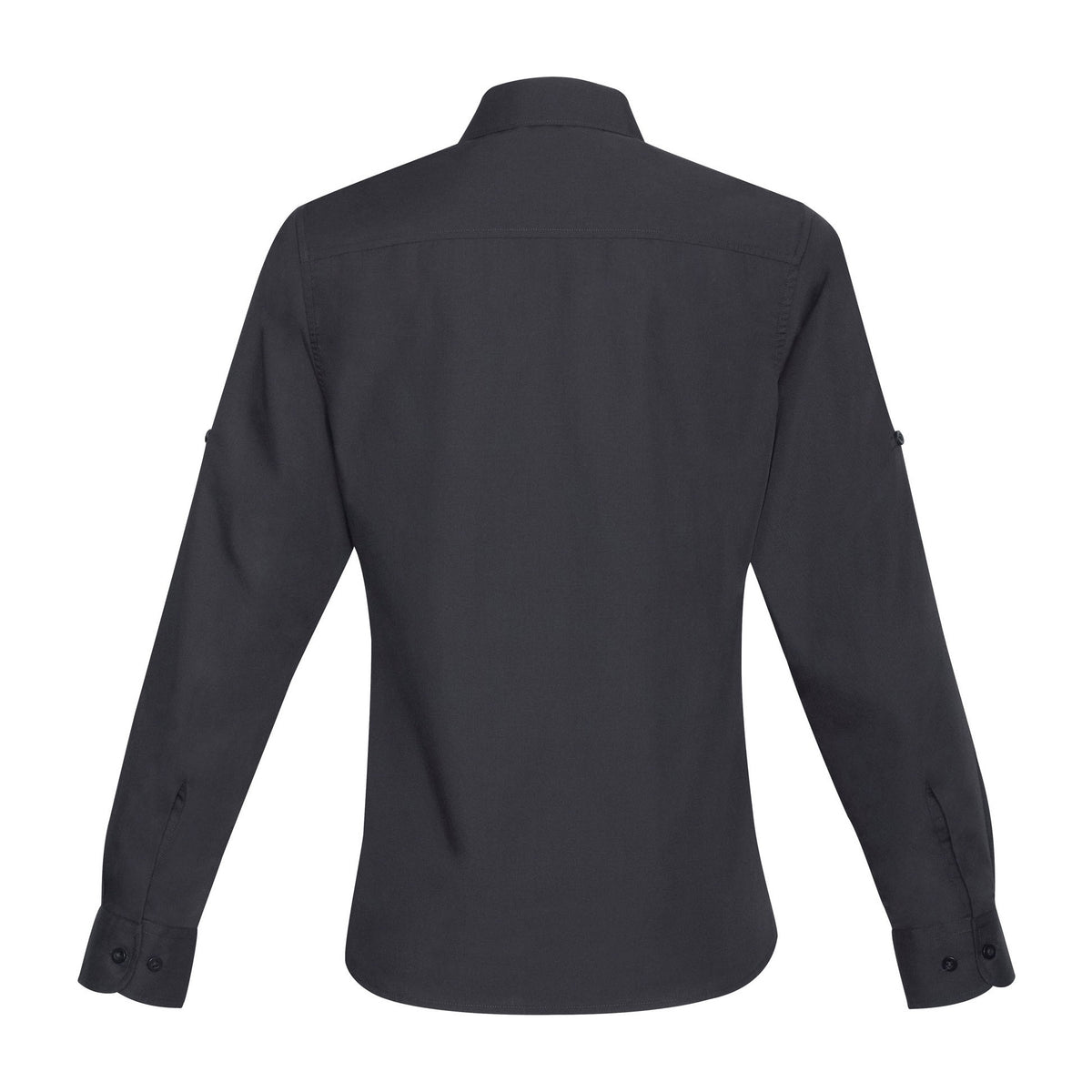 Biz Bondi Womens Long Sleeve Shirt S306LL in Charcoal, view 2
