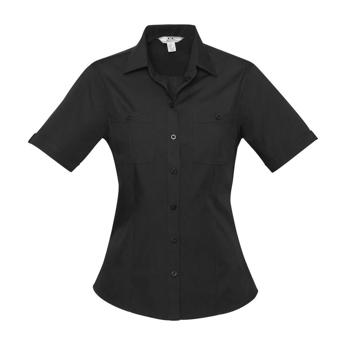Biz Bondi Womens Short Sleeve Shirt S306LS in Black