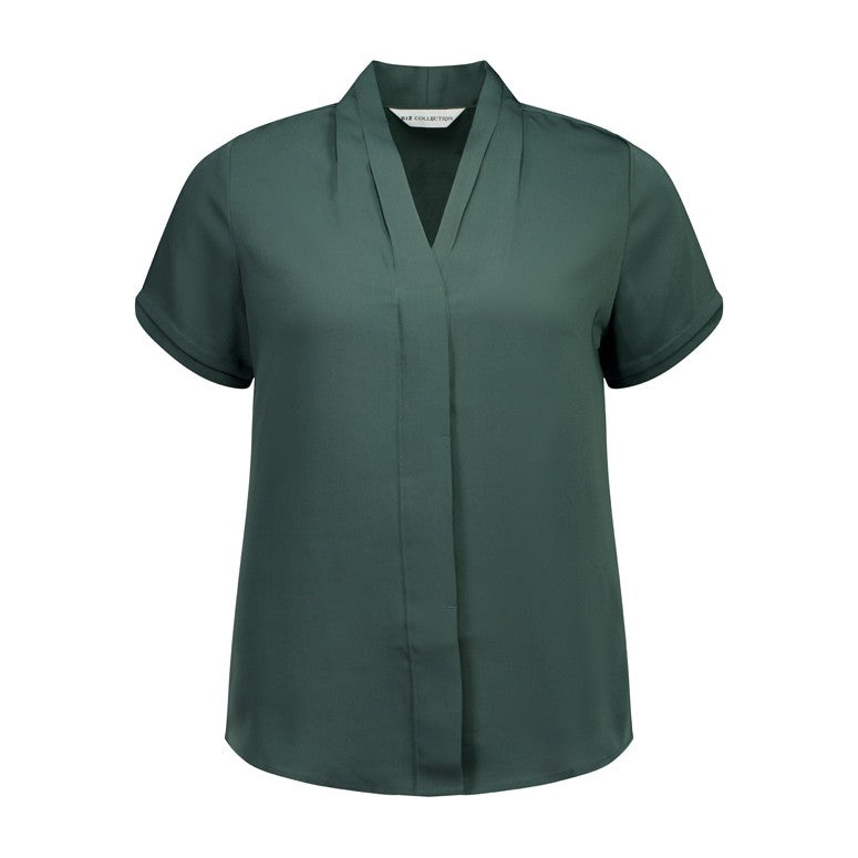 Biz Madison Womens Short Sleeve Shirt S628LS in Seafoam