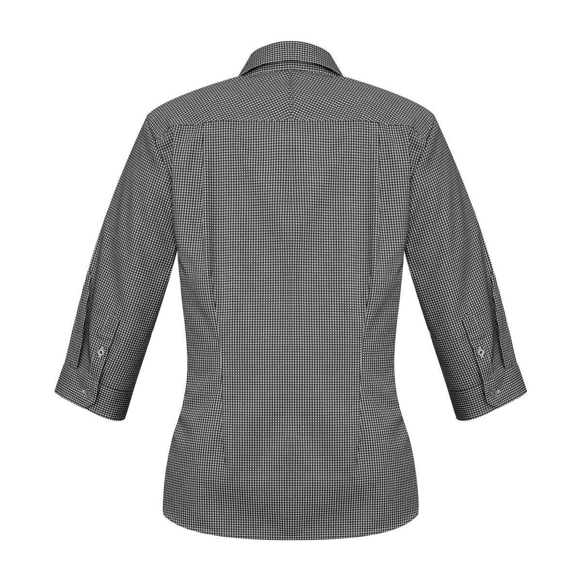 Biz Ellison Womens 3/4 Sleeve Shirt S716LT in Black, view 2