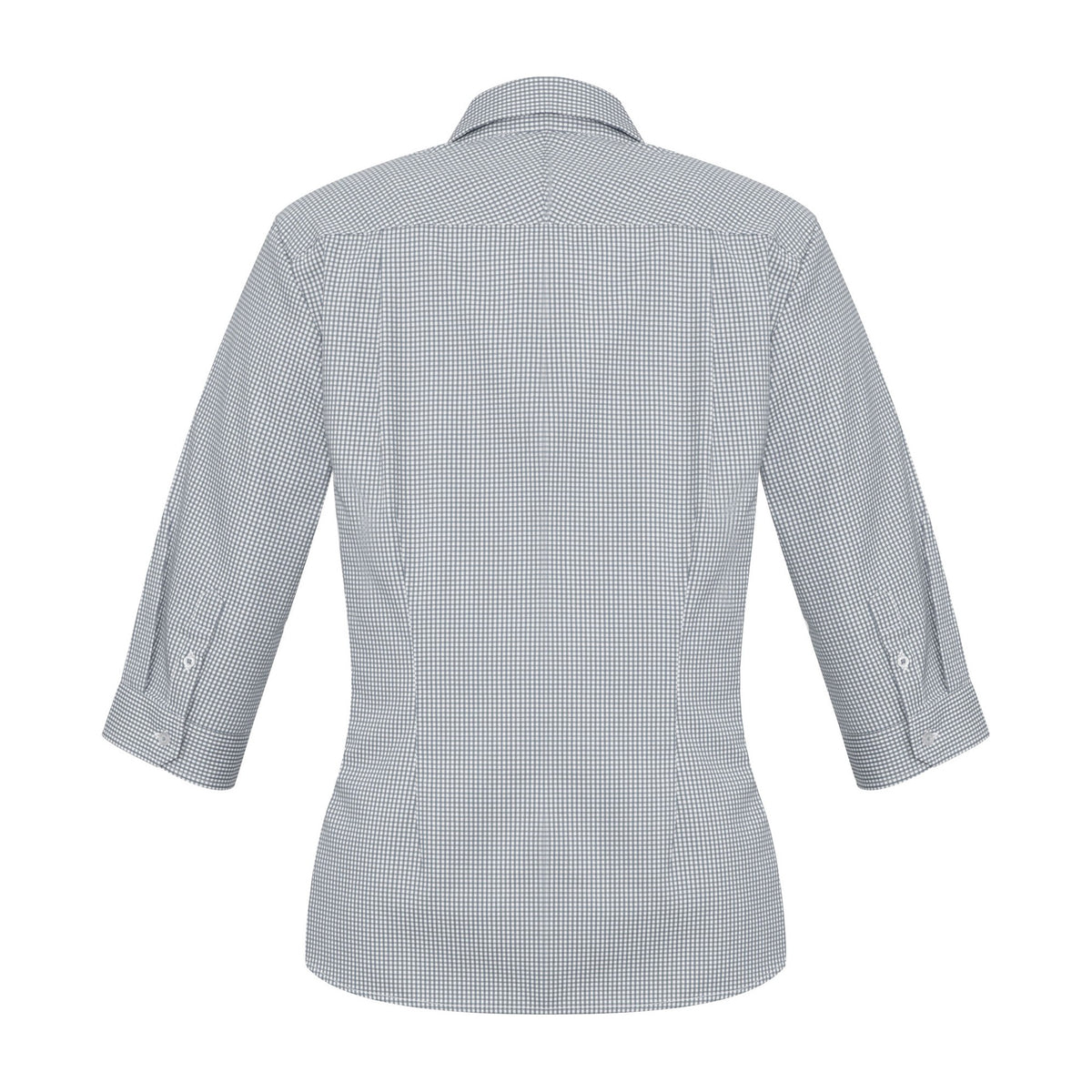 Biz Ellison Womens 3/4 Sleeve Shirt S716LT in Silver, view 2