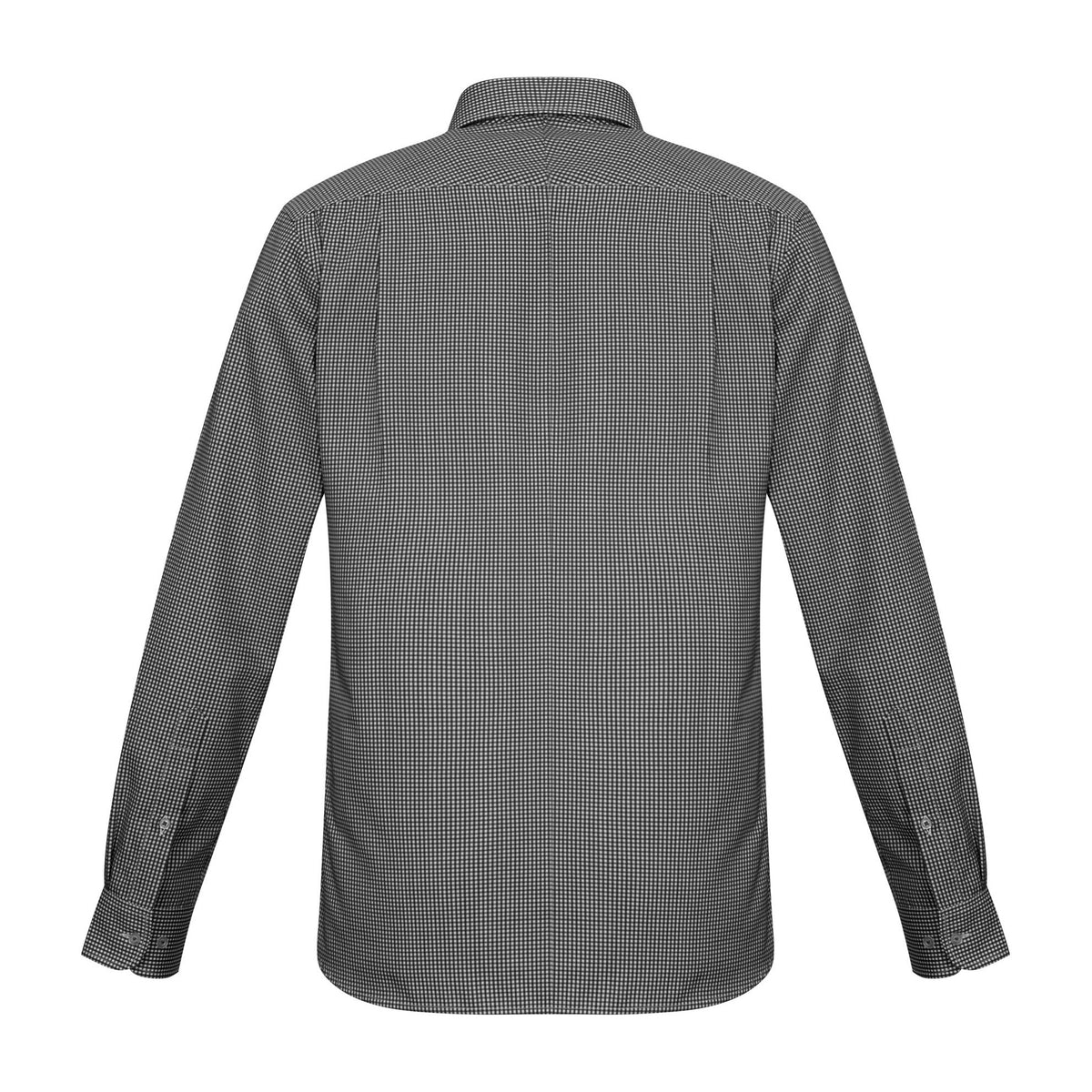 Biz Ellison Mens Long Sleeve Shirt S716ML in Black, view 2