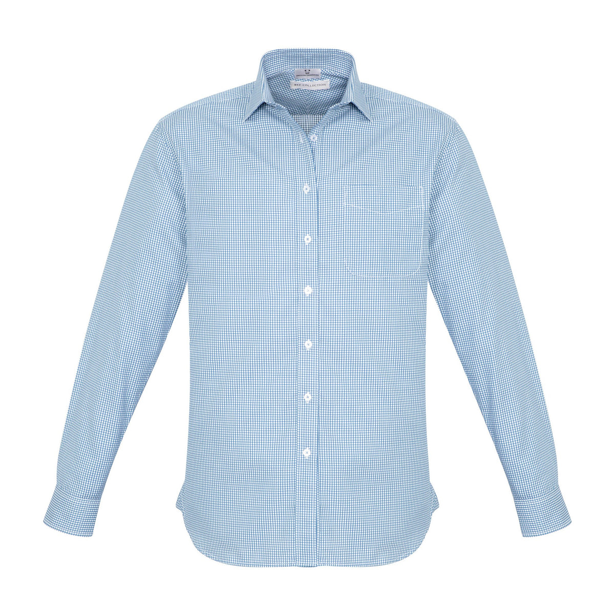 Biz Ellison Mens Long Sleeve Shirt S716ML in Blue