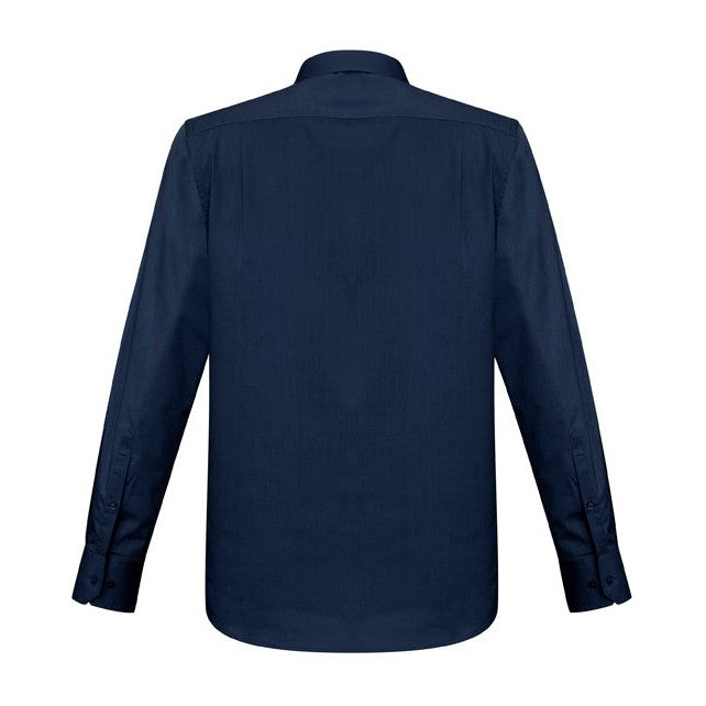 Biz Mens Monaco Long Sleeve Shirt S770ML in Ink