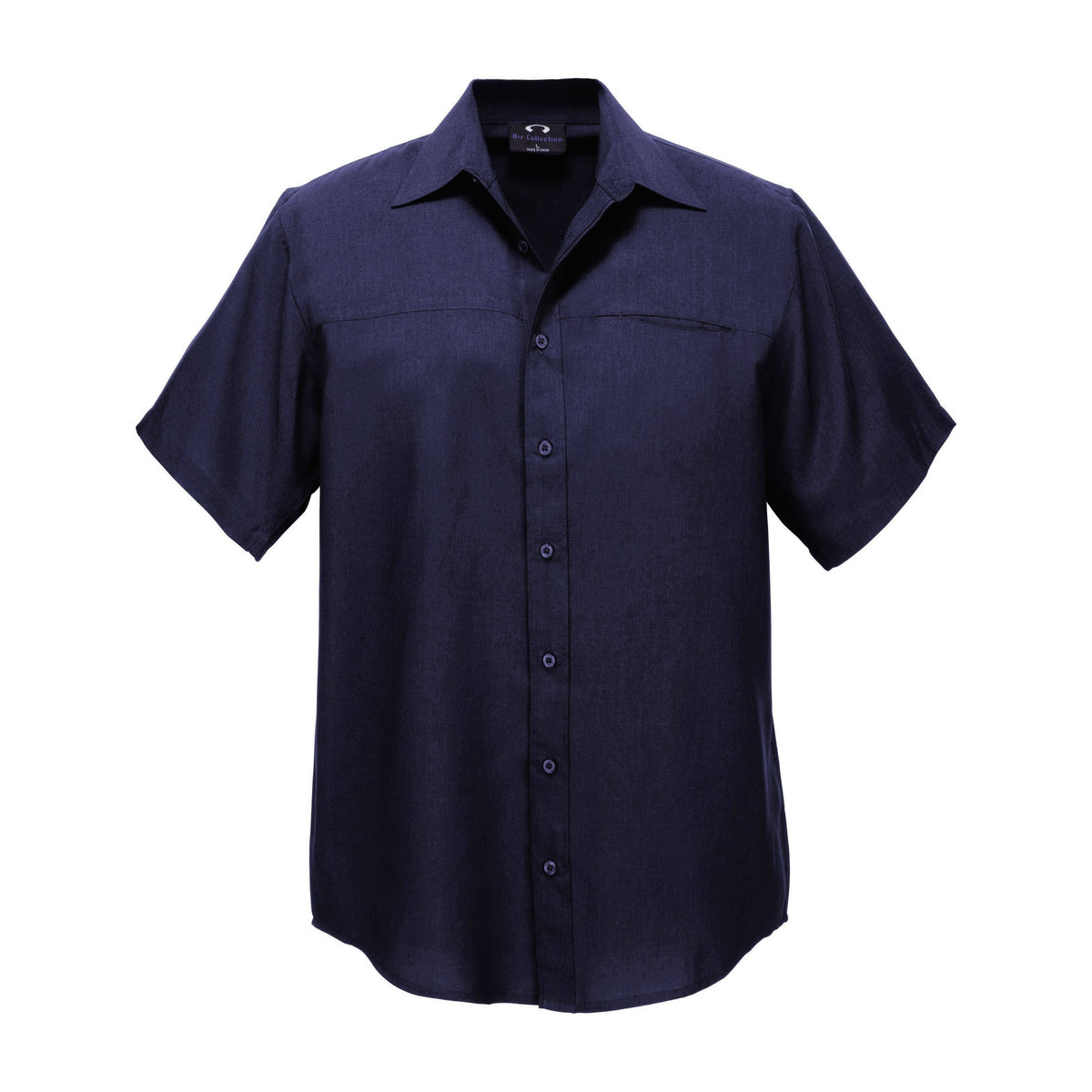 Biz Oasis Mens Short Sleeve Shirt SH3603 in Navy