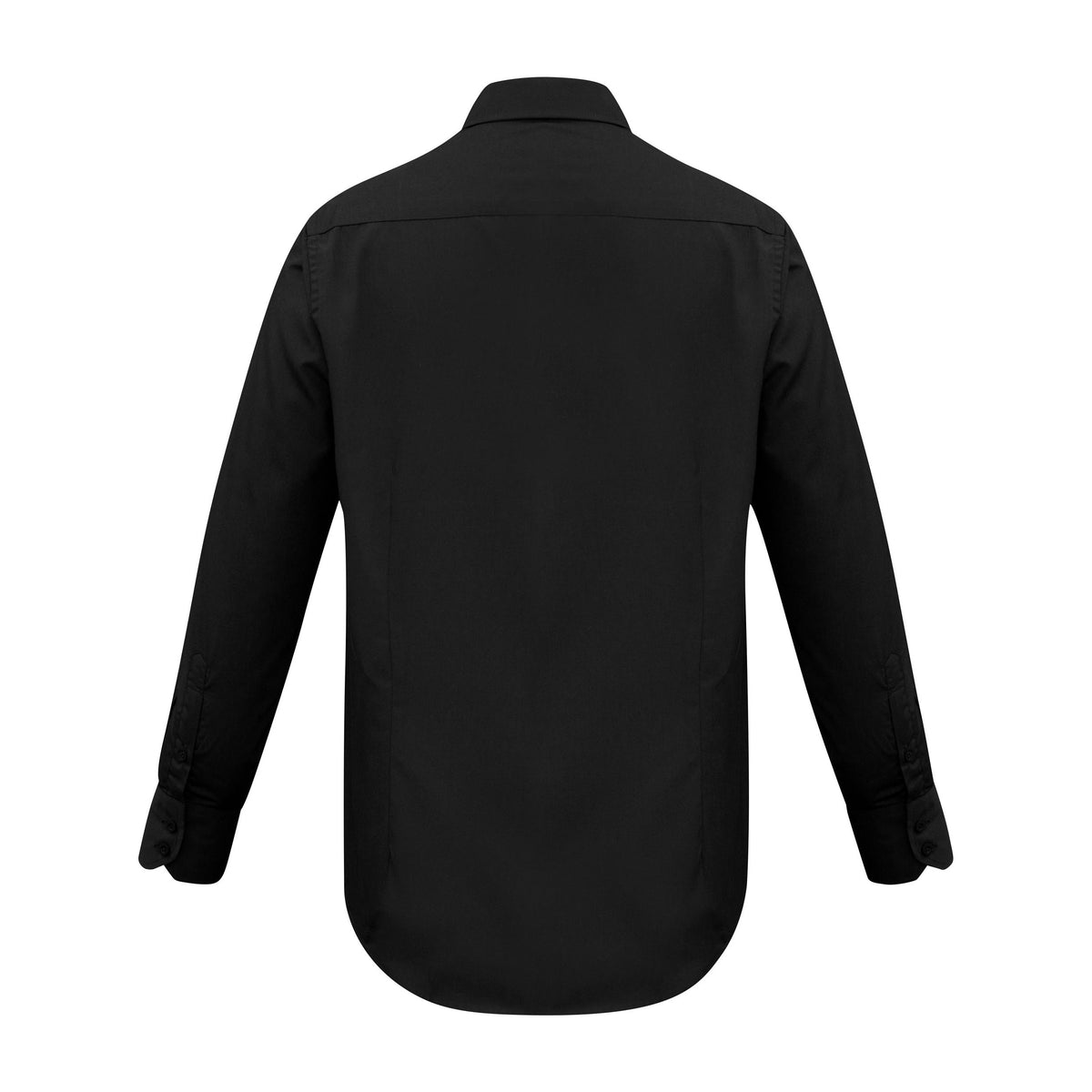 Biz Metro Mens Long Sleeve Shirt SH714 in Black, view 2