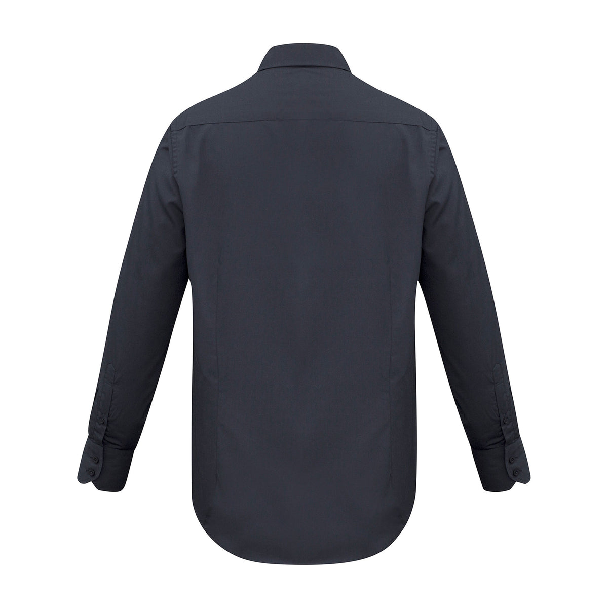 Biz Metro Mens Long Sleeve Shirt SH714 in Charcoal, view 2