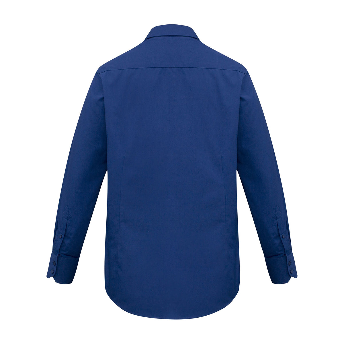 Biz Metro Mens Long Sleeve Shirt SH714 in Royal, view 2