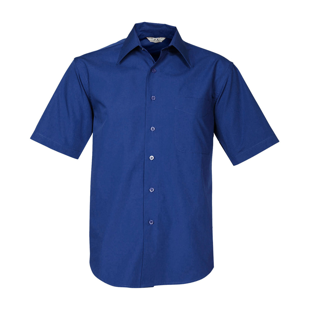 Biz Metro Mens Short Sleeve Shirt SH715 in Royal