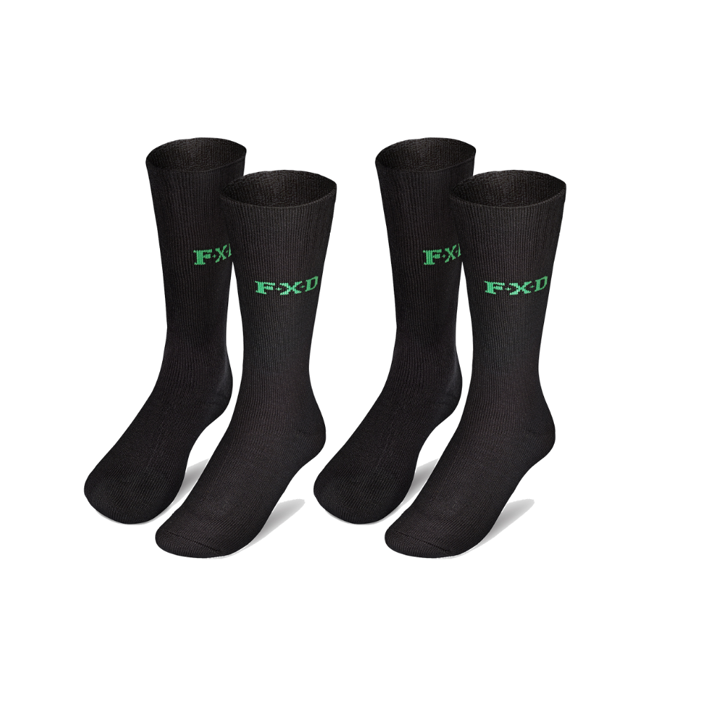 FXD SK-5 Black Bamboo Socks (2 pack)