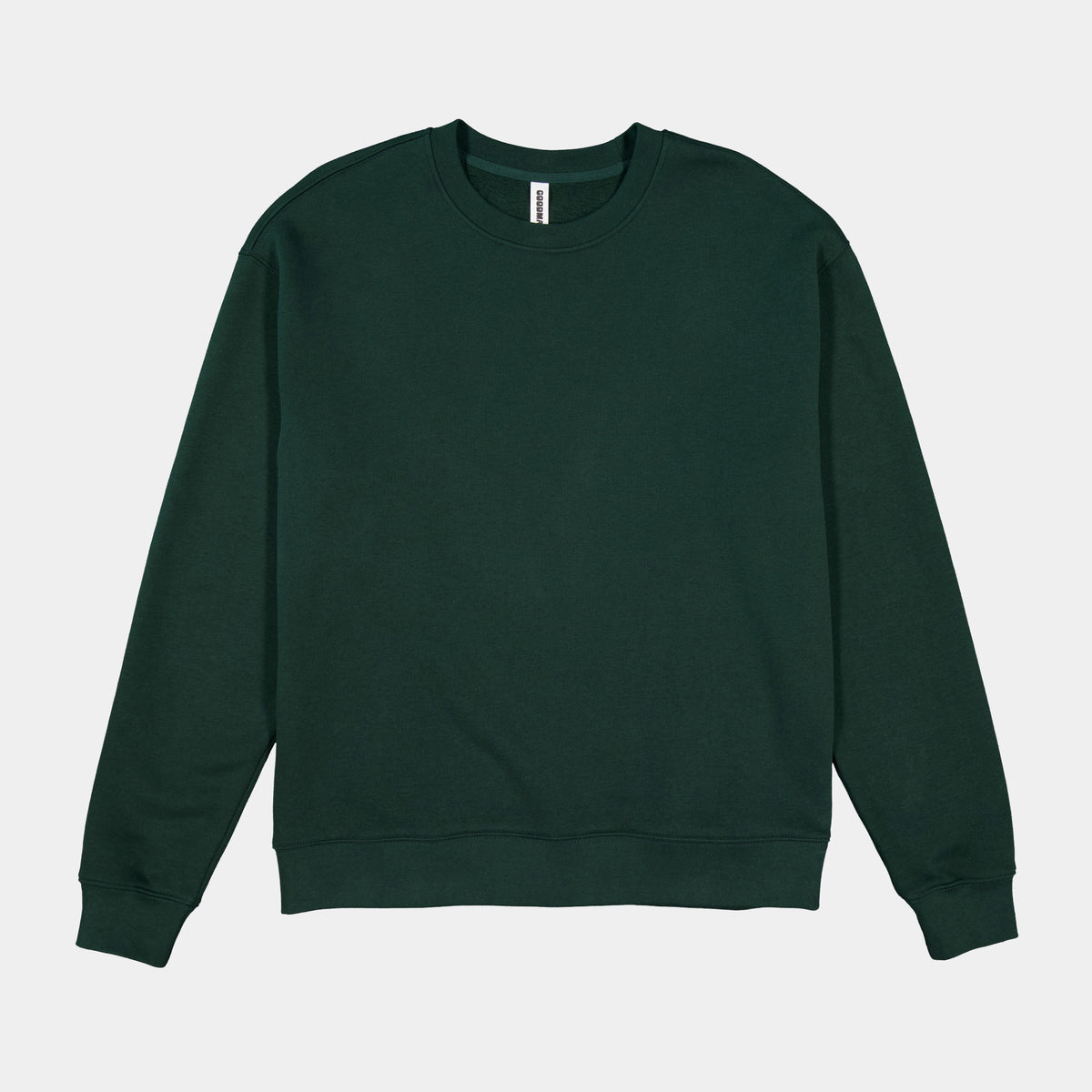 GOODMATES Mens Everyday Crew Sweatshirt X2007M in Scarab Green