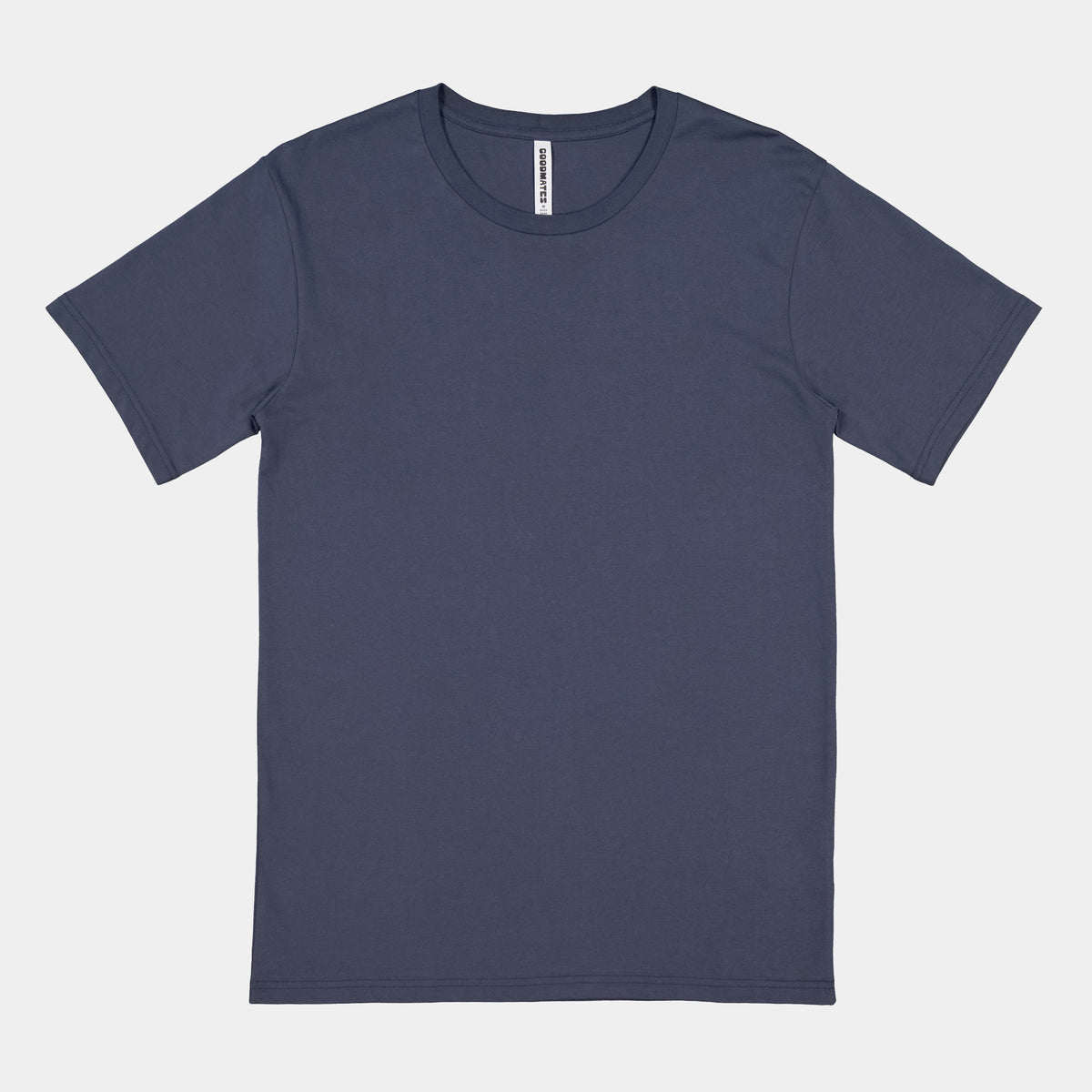 GOODMATES Mens Basis Short Sleeve Tee X1001M in Steel Blue