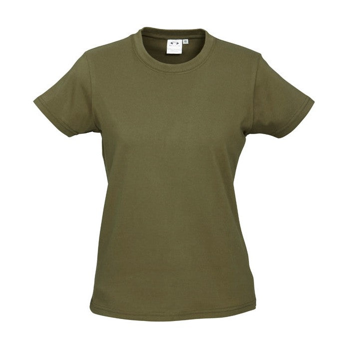Biz Womens Ice Tee T10022 in Khaki