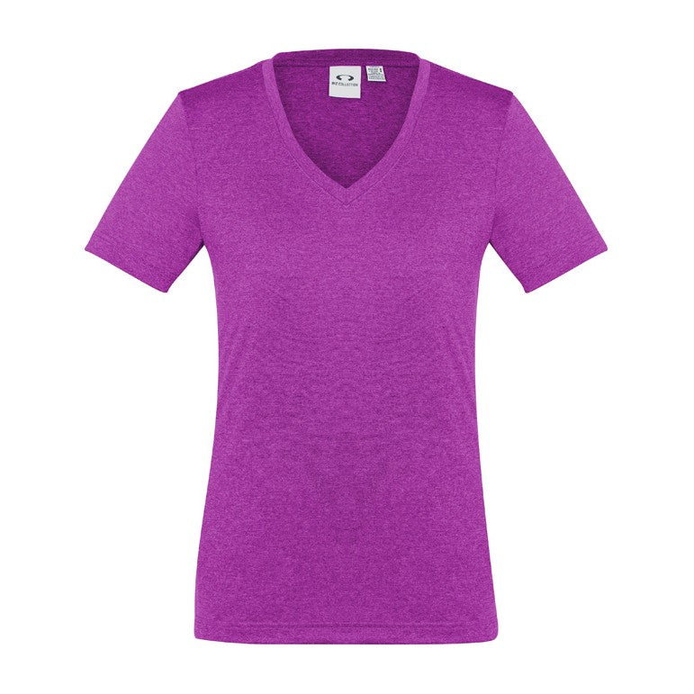 Biz Aero Womens Short Sleeve Tee T800LS in Magenta