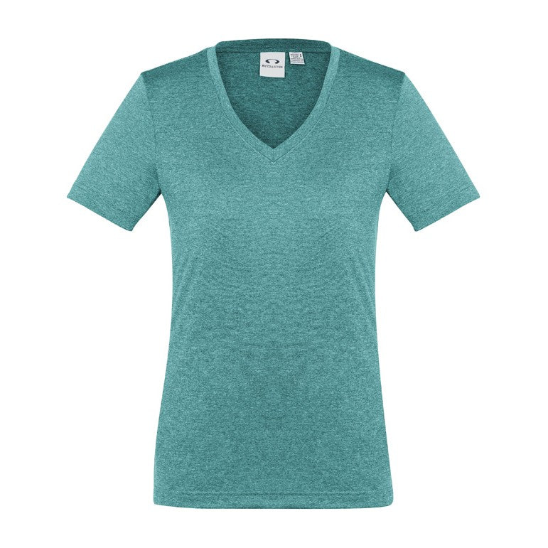 Biz Aero Womens Short Sleeve Tee T800LS in Teal