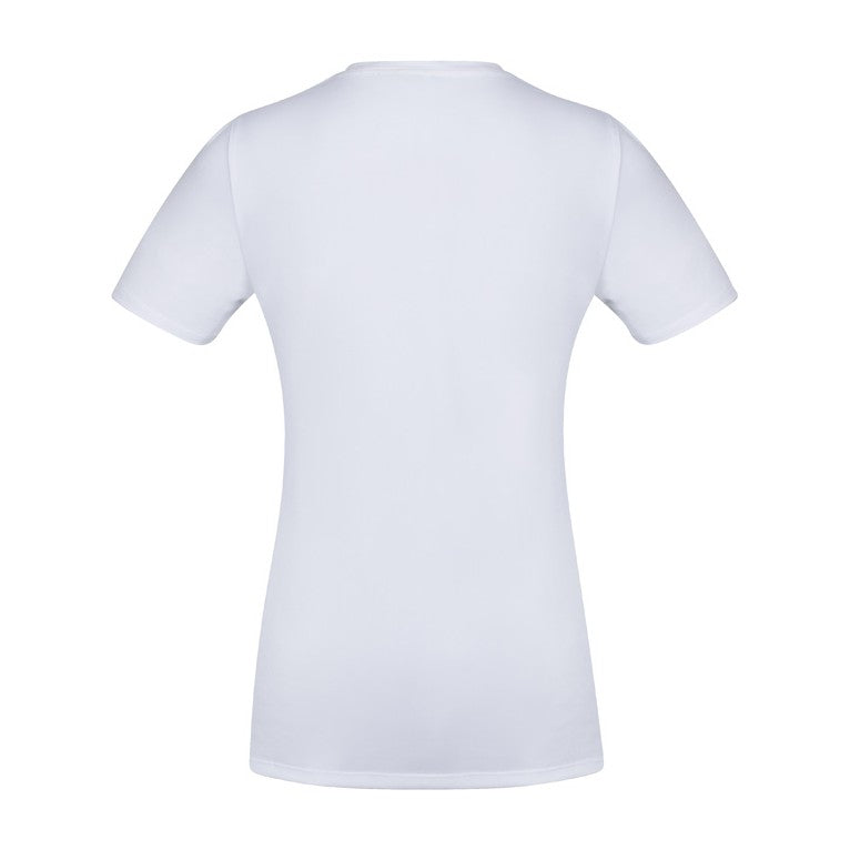 Biz Aero Womens Short Sleeve Tee T800LS in White, view 2