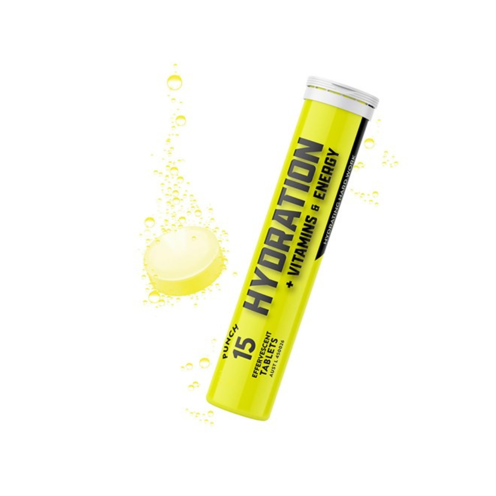 Thorzt Effervescent Tablets Hydration + Vitamins & Energy - Punch Flavour