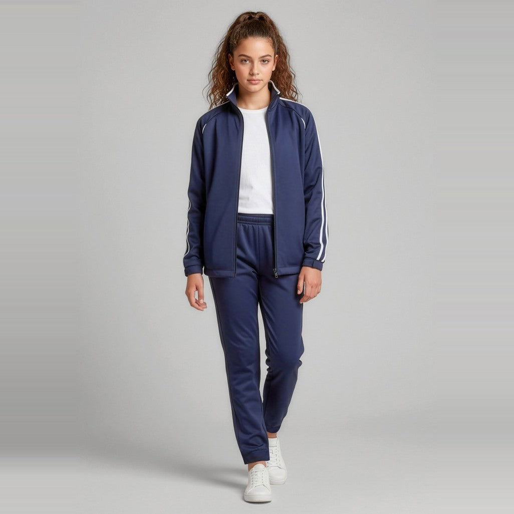 Biz Flash Kids Pant TP3160B in Navy, worn by model