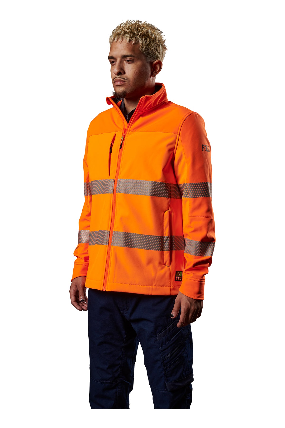 FXD WO-3T Hi Vis Soft Shell Taped Jacket