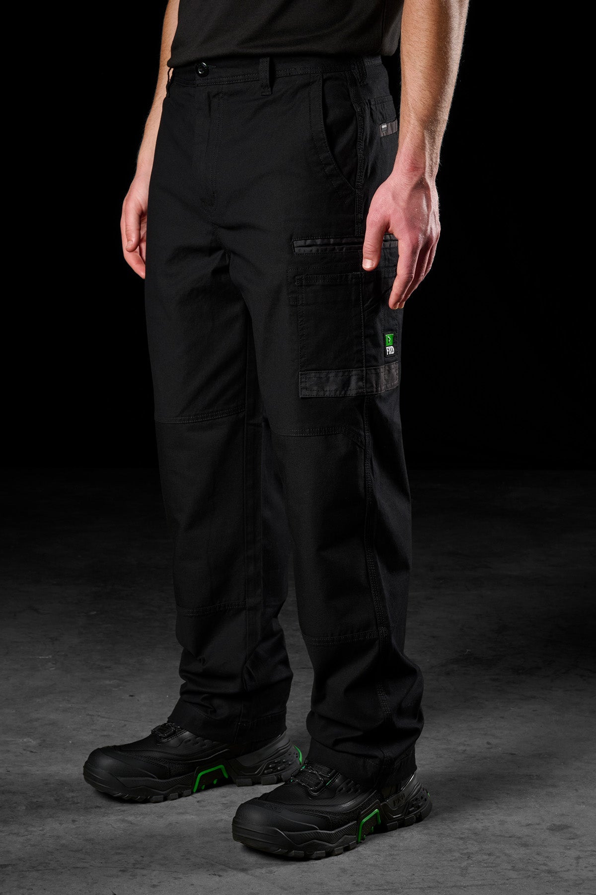 FXD WP-3L Loose Fit Stretch Work Pant in Black