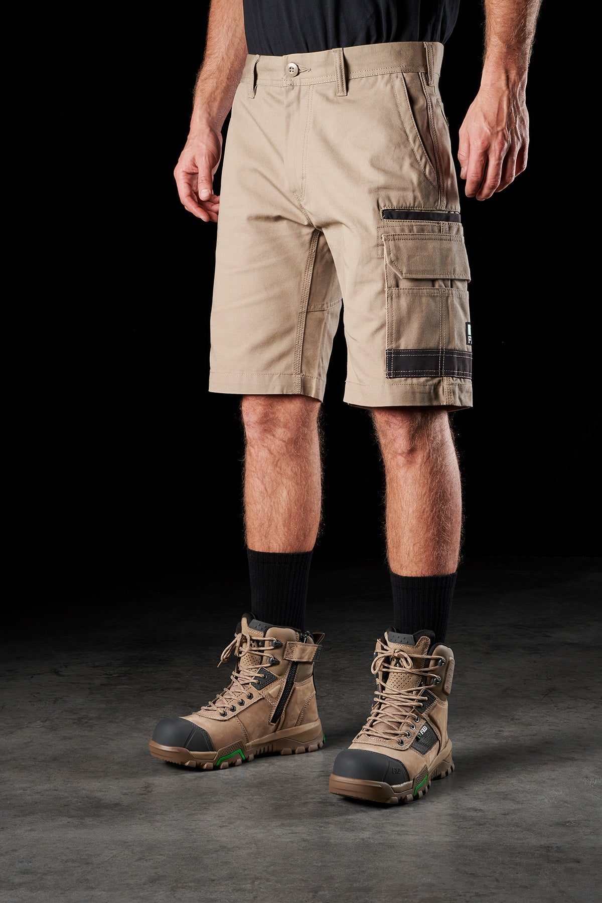FXD WS-1 Stretch Canvas Work Short in Khaki