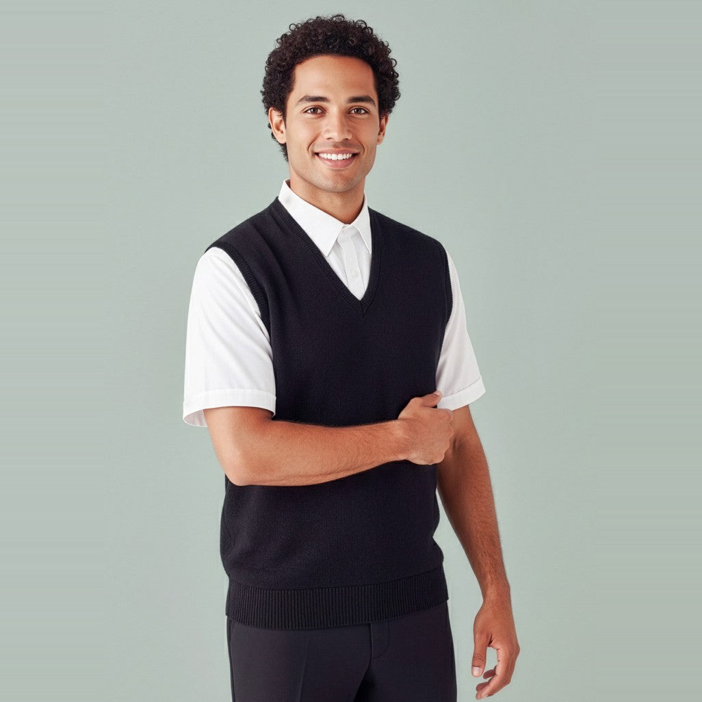 Biz Milano Mens Vest WV619M, worn by model
