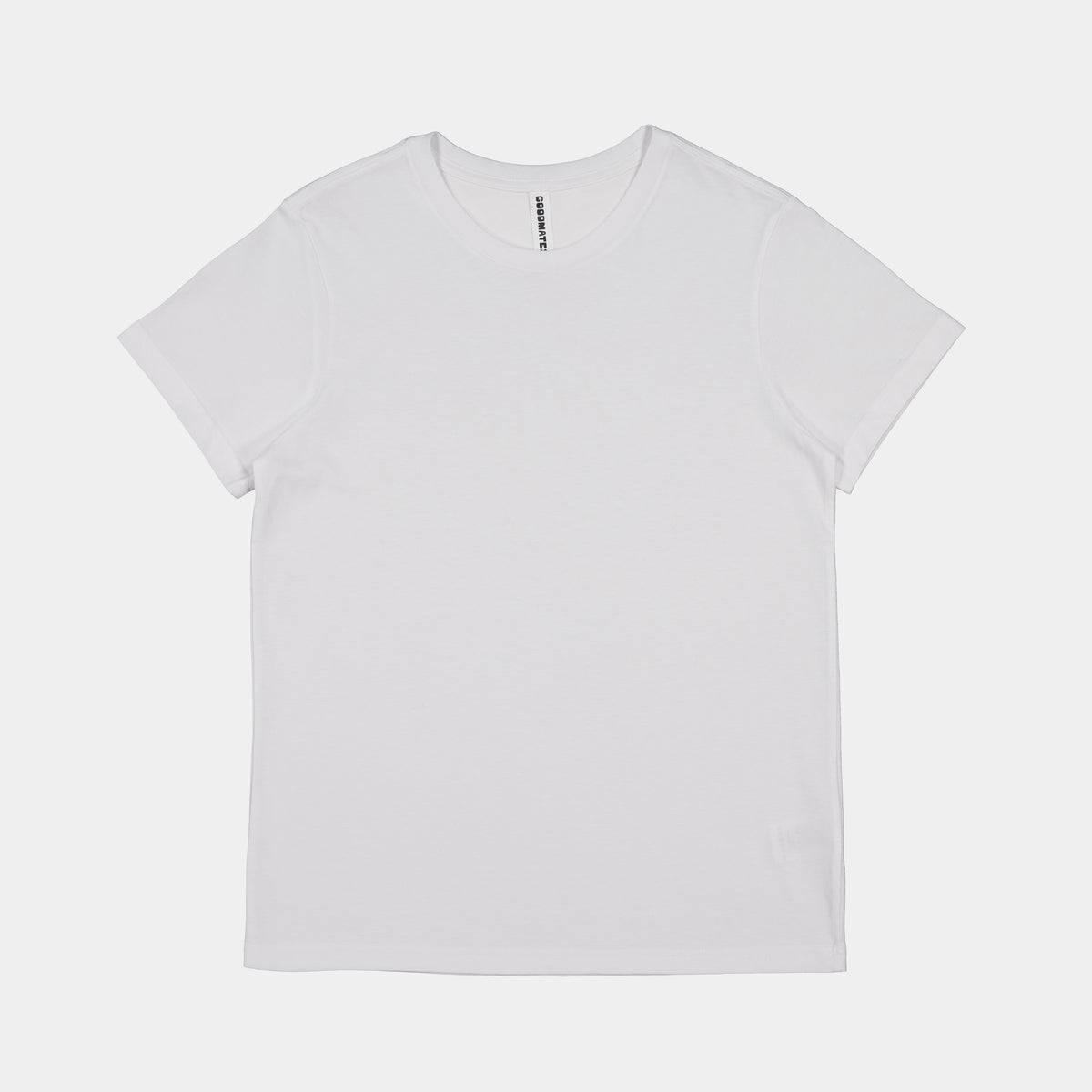 GOODMATES Womens Basis Short Sleeve Tee X1001W in White