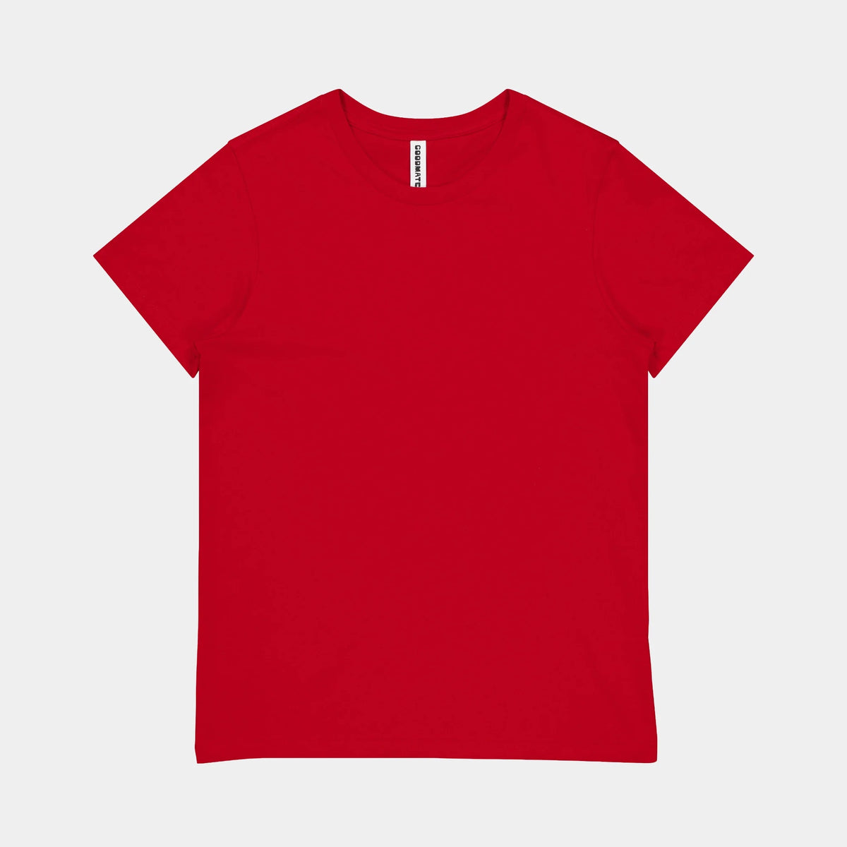 GOODMATES Womens Basis Short Sleeve Tee X1001W in Red