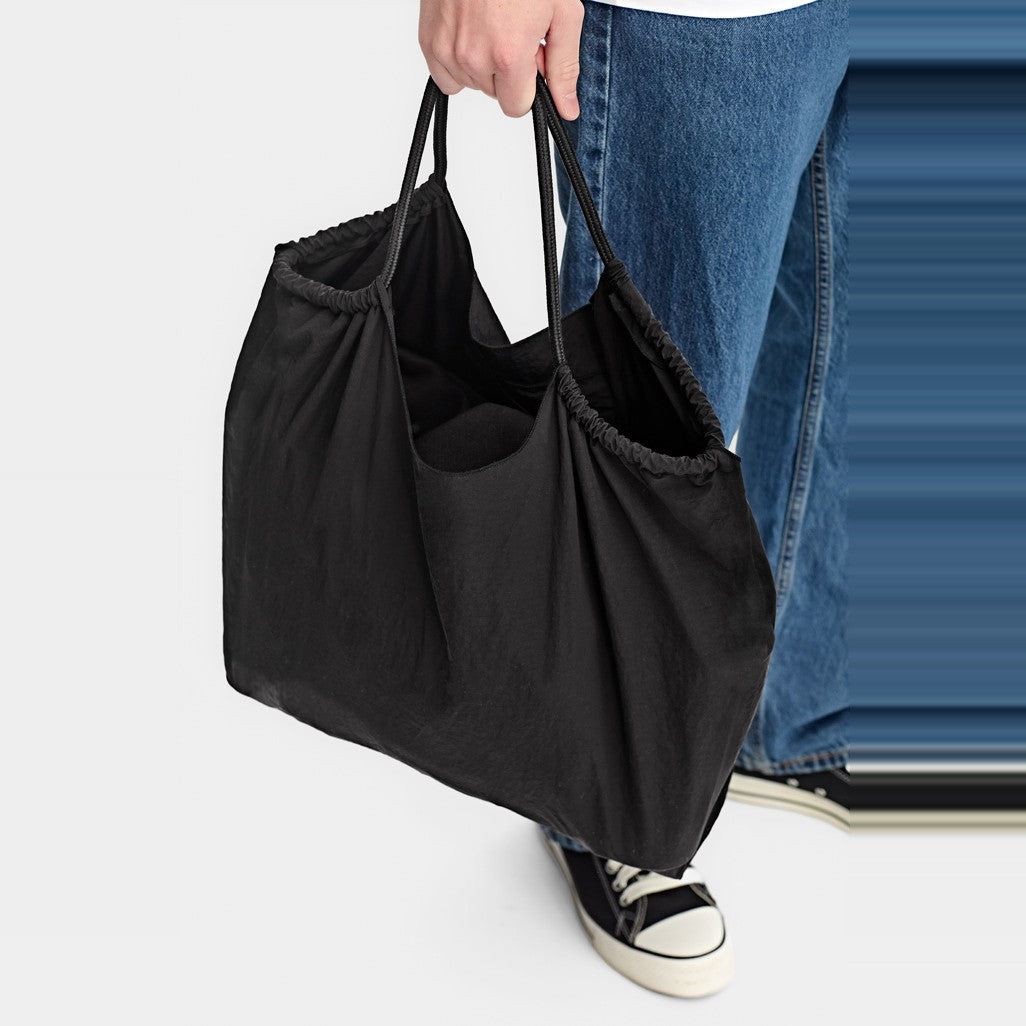 GOODMATES Nylon Shopper X9003U in Black, view 5