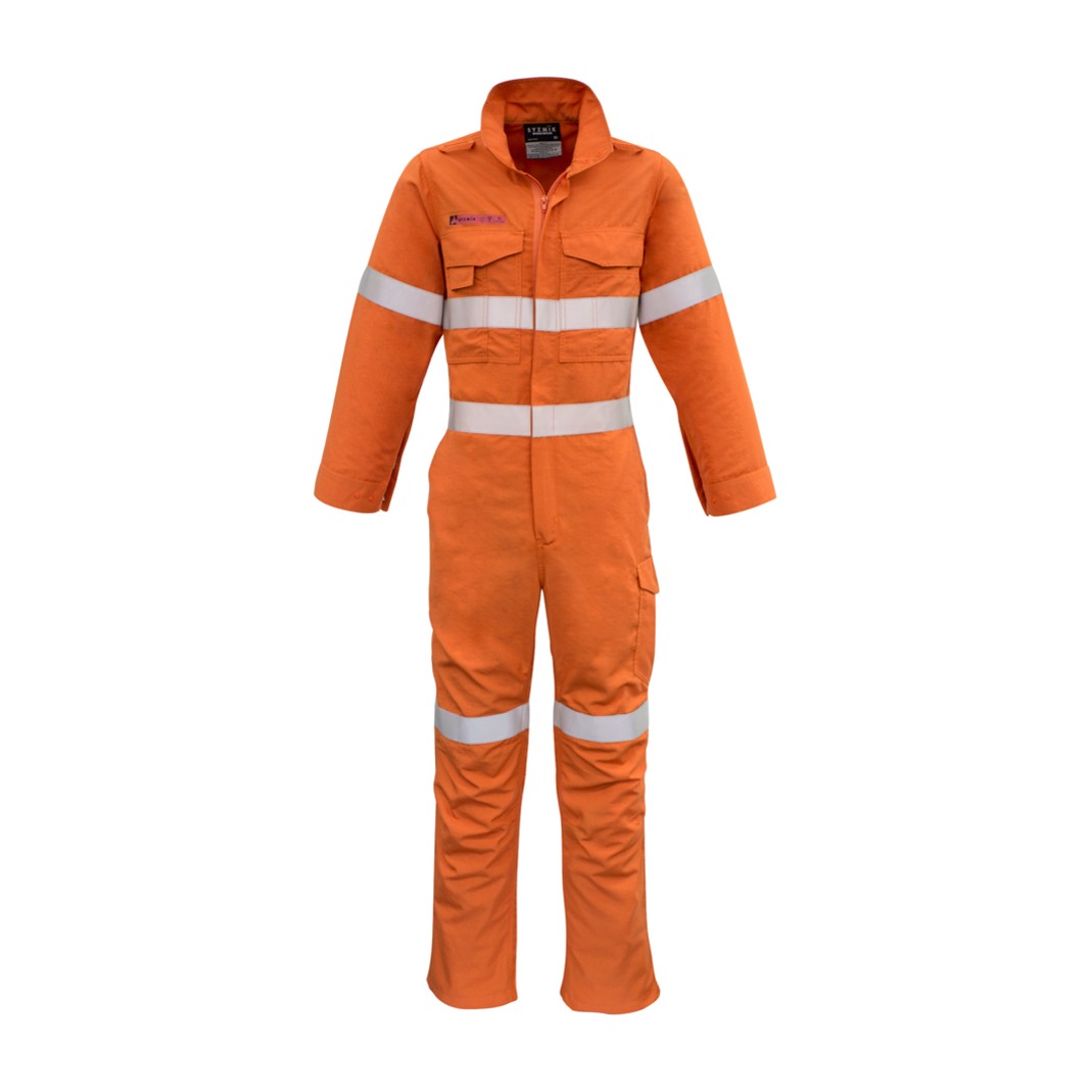 Syzmik Mens FR Hoop Taped Overall ZC517, worn by model