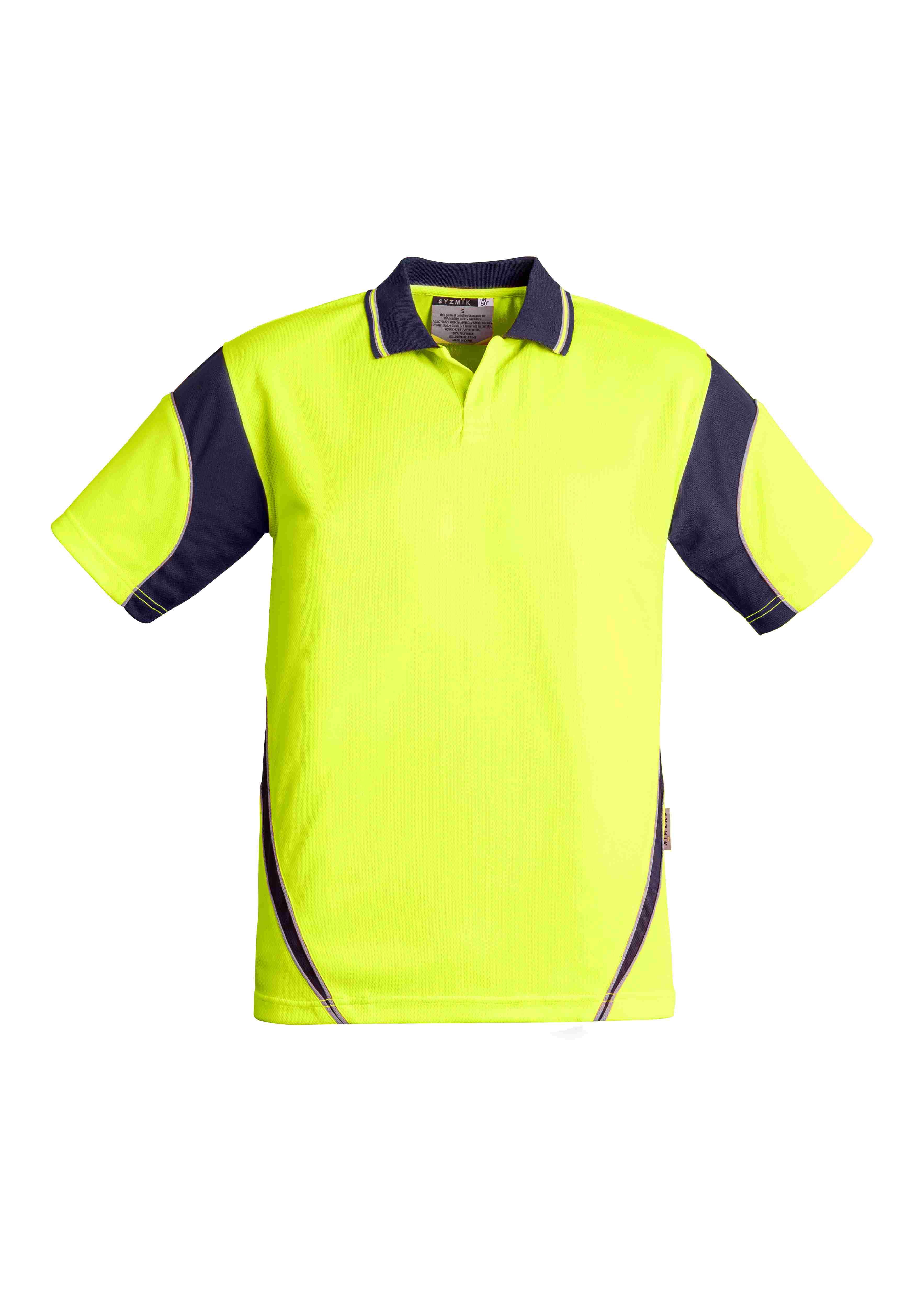 Syzmik Mens Hi Vis Aztec Short Sleeve Polo ZH248
